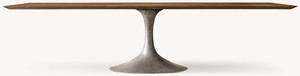 Rh Amerikaanse Massief Houten Tafelblad Eettafel - Product Image 5