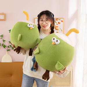 ตุ๊กตาอังเจลล่า นิว ซัมเมอร์ โคโคเนต ชิคเก้น ของเล่นตุ๊กตาขนนุ่มรูปมะพร้าวน่ารัก สีเขียว น้ำมะพร้าว ตุ๊กตาไก่ ของเล่นตุ๊กตาสัตว์ หมอนการ์ตูน - Product Image 6