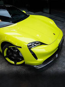 Vinilo para Envoltura de Autos Verde Ácido PET Premium de Fábrica Original, Alta Visibilidad, Brillo, Cambio de Color de Carrocería, 1.52*16m - Product Image 5