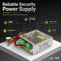 Alimentation à découpage à sortie unique 35W SCP-35-12 SCP-35-24 avec chargeur de batterie UPS 13.8V 27.6V pour contrôle d'accès de sécurité