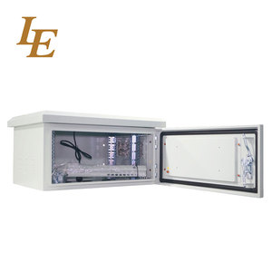 Armoire de télécommunications extérieure fixe sur poteau LE Brand 19 pouces 6U 600x450mm, étanche IP65 - Product Image 2