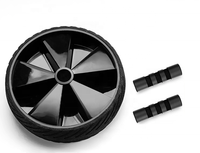 Roue abdominale multifonctionnelle en acier pour l'exercice des jambes et de la taille, équipement de fitness à domicile pour le renforcement musculaire