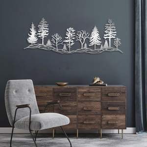 ศิลปะผนังโลหะที่มีน้ำหนักเบาทันสมัยทำด้วยมือคุณภาพระดับพรีเมียมสำหรับการตกแต่งภายในบ้านหรือสำนักงานที่หรูหราแขวนตกแต่งได้ง่าย - Product Image 6