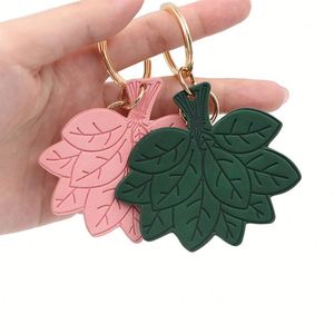 Llavero de Hoja de Pomelo de Secado Rápido, Amuleto de Buena Suerte para Bolsos con Decoración Metálica Duradera - Product Image 5