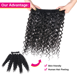 Julianna saç dokuma 6X paketi Protein örgüleri uzantıları düz Yaki örgü dalgalı kıvırcık Wefted uzun sentetik elyaf saç demetleri - Product Image 3