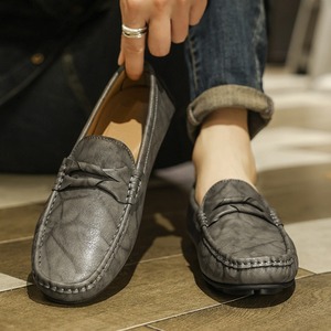 Lazy Man <b>Shoes</b> Men's Casual Leather <b>Shoes</b> Spring New Style British Style Breathable One-Piece <b>Shoe</b> for <b>Driving</b> Flat Men's <b>Shoes</b> - Product Image 1