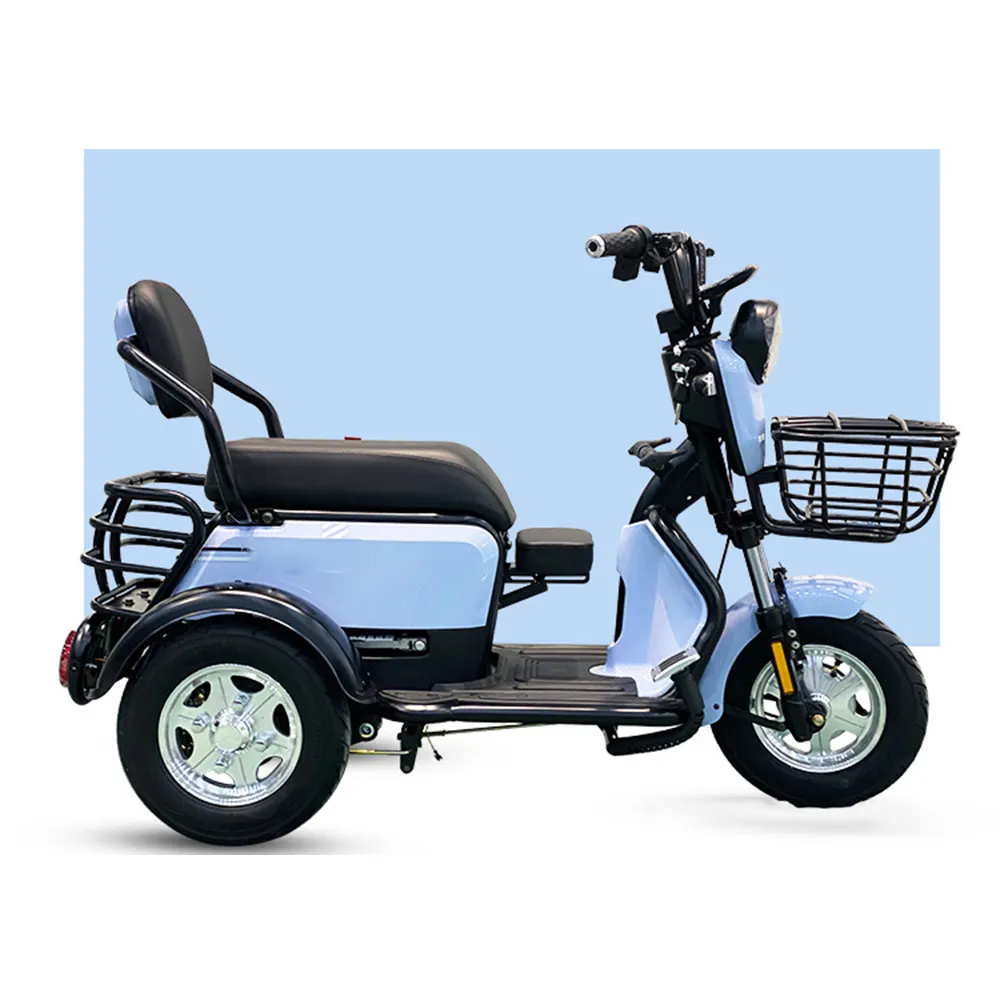 Faltbare elektrische Passagier Dreiräder Mobilität Roller Adult Folding Motor Travel Adult Handicap 3 Dreirad Mobilität