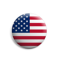 GED 37mm Sublimation Plastique Bouton Badge DIY Round Metal Pin Badge for Home Family