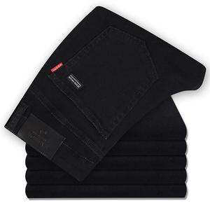 <span class=keywords><strong>Jeans</strong></span> da <span class=keywords><strong>Uomo</strong></span> Personalizzati a Gamba Dritta <span class=keywords><strong>Pantaloni</strong></span> Casual in Denim Elasticizzato Taglie Forti - Product Image 4