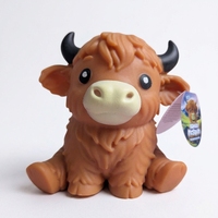 Jouet en peluche anti-stress Jo Cute Highland pour enfants de 2 ans et plus, en plastique et TPR, cadeau d'anniversaire