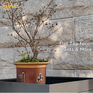 Poubelle à roulettes KAVASS certifiée CE, orange et grise, avec chaîne réglable, rangement sécurisé avec dessus plat - Product Image 5