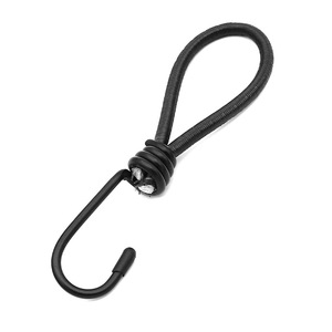Boucle de cordon élastique 15 cm avec crochet en caoutchouc pour accessoires de tente de camping et bâche, corde de traction - Product Image 1