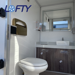 Remorque <span class=keywords><strong>mobile</strong></span> portative de toilette de remorques de toilettes de climatisation d'un seul bloc moderne de luxe <span class=keywords><strong>en</strong></span> vente - Product Image 5