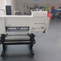 Nouvelle presse de transfert thermique industrielle entièrement automatique en acier inoxydable rouleau-à-rouleau pour sérigraphie, avec tête d'impression Epson, facile à utiliser et colorée