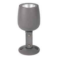 Lumière de jardin extérieure en aluminium LED IP65 étanche avec RGB/blanc chaud et gradation, alimentée par courant continu/alternatif