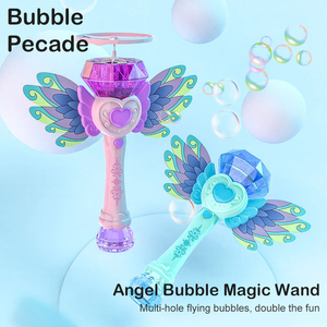 Cô gái Magic Wand tự động bay bong bóng Stick Wand đồ chơi trẻ em ma thuật bong bóng Wands Đồ chơi điện bay ma thuật nước xà phòng đồ chơi - Product Image 5