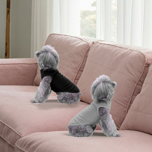 Chol & Vivi ropa para perros 4 Uds Camiseta clásica chaleco Extra pequeño Extra grande suave fino algodón ropa de invierno para cachorro grande Plus - Product Image 4