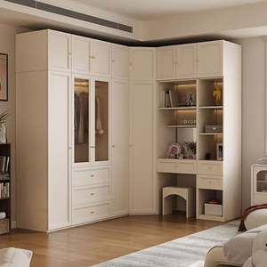 Tamaño personalizado Dormitorio Armario Moderno Estilo simple Almacenamiento de madera Armario Muebles Hogar - Product Image 4