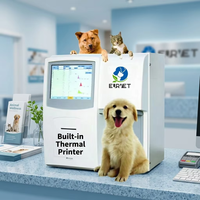 Analyseur de cellules sanguines intelligent EURVET avec micro-échantillonnage de 9 μl pour animaux nouveau-nés et petits animaux