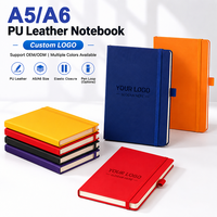 Carnet en cuir PU pour cadeaux d'affaires en gros, promotion, achat groupé pour entreprises, carnets A5 A6 avec logo personnalisé