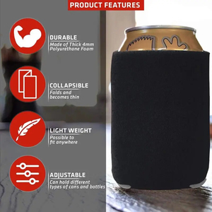 New Release Beer Soda Sleeves Portable Foam <b>Drink</b> <b>Cooler</b> for Camping Outdoor Party Wedding Birthday Ice Buckets Beverage Tubs - Product Image 4