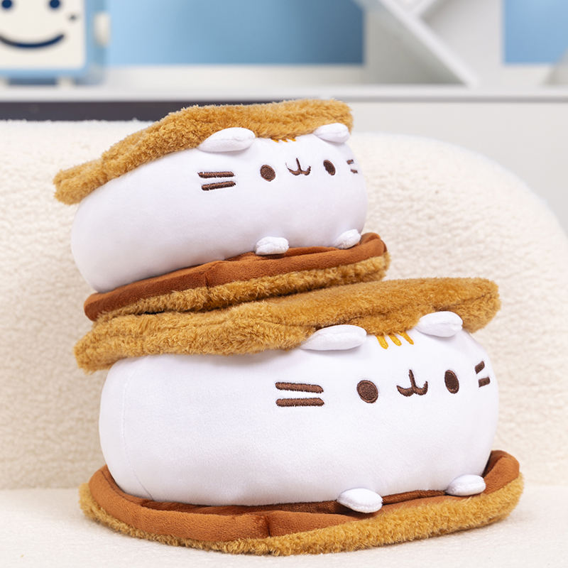 Kawaii Plush Sandwich Cookies Cute Cat Stuffed Toys