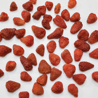 OEM Stroberi Kering AD Grosir, Manis Asam Kenyal, Camilan Buah Alami, Setengah Buah Utuh, Kemasan Vakum Premium 10kg