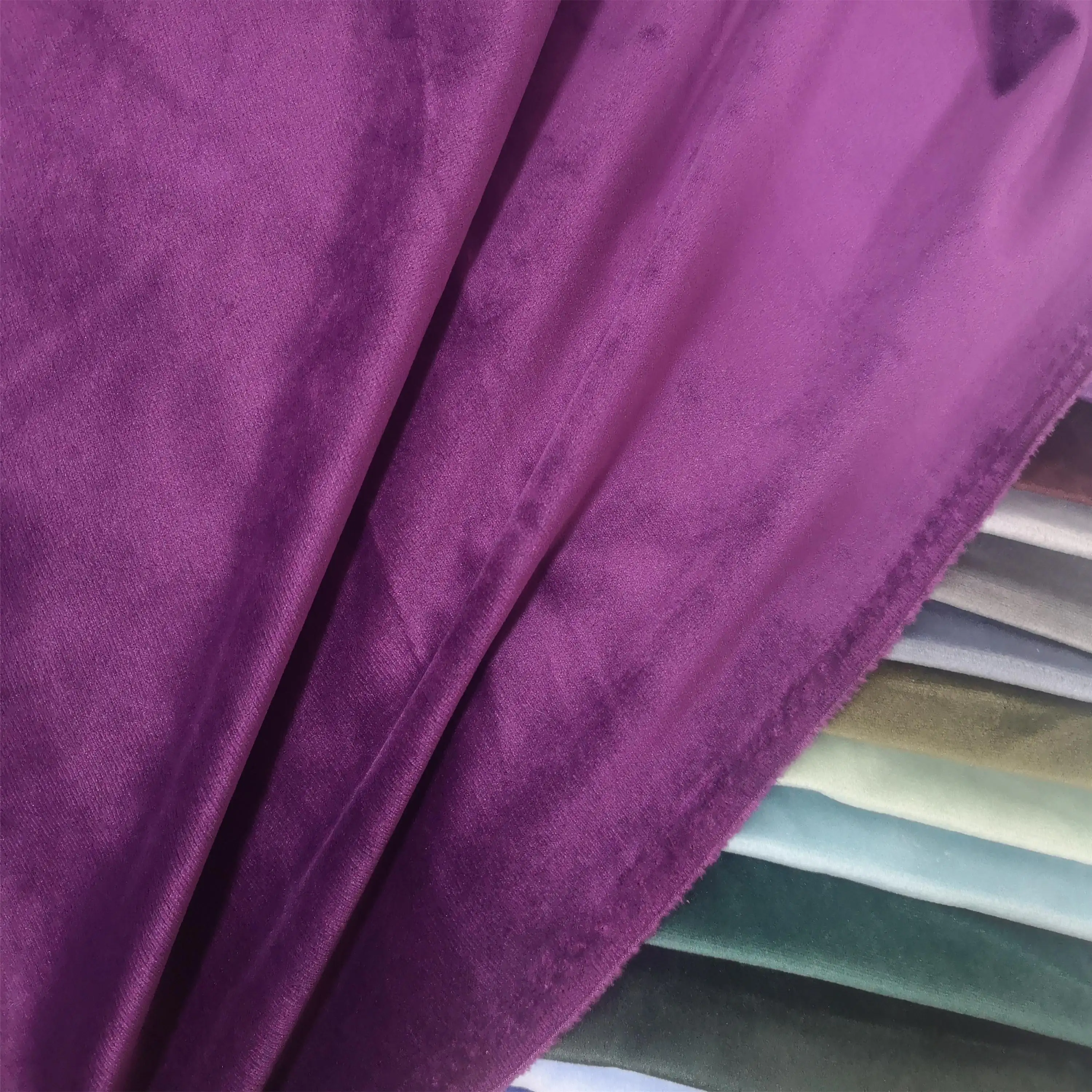 Meilleure vente 150cm 220gsm velours tricoté Holland velours tissu pour canapé/rembourrage/meubles