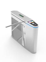 Système de contrôle d'accès biométrique automatique en acier inoxydable IP65 avec tourniquet trépied, système de billetterie et anti-écrêtage pour salle de sport