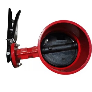 Vanne papillon rainurée Longyao Shuangyong D81X-16Q en fonte ductile à joint souple pour applications d'eau basse pression - Product Image 5
