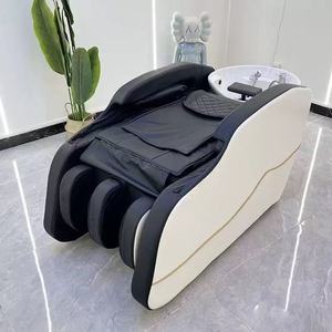 Fully automatic massage integrated flushing <b>bed</b> ceramic basin intelligent multi-functional electric massage shampoo <b>bed</b> - Product Image 2