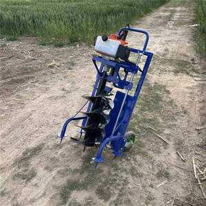 Single-Person Quatro-Flush Máquina De Plantio De Árvore Pequeno Furo Digger para Mudas Cimento Pólos Ground Drilling Hole Terra Auger - Product Image 1