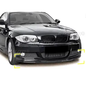 Protector de Parachoques Delantero para BMW Serie 1 E82 M Sport 2007-2013, Difusor, Spoiler, Estilo Fibra de Carbono Negro Brillante - Product Image 3