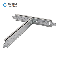 Matériaux de décoration pour bâtiments : Connecteur de canal, Charnière de suspension, Plafond en grille métallique, Plafond à rainures étroites de 15 mm, Barre en T pour grille de plafond
