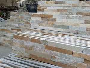 Hot Bán Giá Rẻ Giá Vàng Đá Phiến Veneer Văn Hóa Đá Tường Ốp - Product Image 6