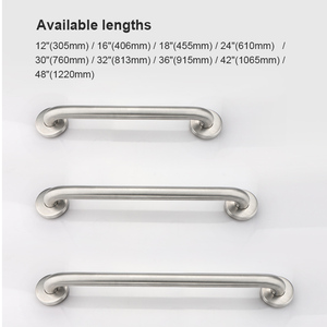 Barres d'appui droites en acier inoxydable 304 ADA personnalisées en usine, barres de sécurité pour <span class=keywords><strong>douche</strong></span>, toilettes, aide à la marche, <span class=keywords><strong>barre</strong></span> d'appui 304 pour personnes âgées - Product Image 3