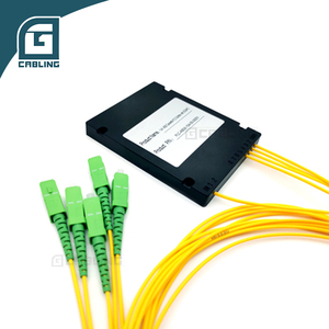 Gcabling Ftth Epon Gpon fibra ottica 1x4 Splitter Abs cassetta <span class=keywords><strong>con</strong></span> Pigtail fibra ottica Plc Splitter - Product Image 3