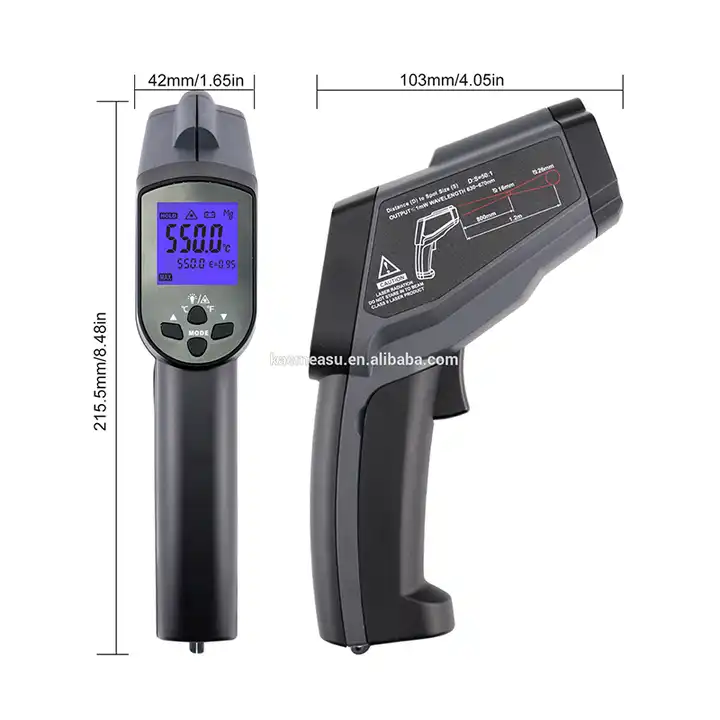 Hot Selling Pyrometer Lcd Digital Temperature Gun Food Temperature Testing  Digital Thermometer For Industry