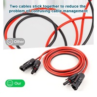 Connecteur de câble MC4, attache pour câble PV, 4/6 mm² 10/12 AWG, raccord de quincaillerie pour rallonge de panneau solaire, accessoire pour câble solaire DC