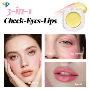 Palette de blush brillant vegan hautement pigmentée, logo personnalisé, blush 2 en 1, marque privée, maquillage de haute qualité, blush crème de poche - Product Image 1