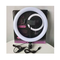 Anneau Lumineux LED de 10 Pouces pour Téléphone Portable et Caméra avec Support, Sans Trépied