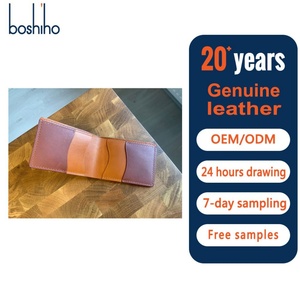 Boshiho Men's Vintage Trifold <b>Wallet</b> Veg Tanned Bifold Credit Card Pockets Genuine Leather <b>RFID</b> <b>Blocking</b> Multi-Function 3 in 40G - Product Image 1