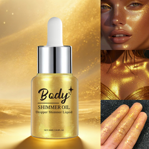 Huile illuminatrice pour le visage et le corps, effet scintillant, lotion liquide à longue tenue, produit de beauté en gros, MLM Premium OEM personnalisé - Product Image 3