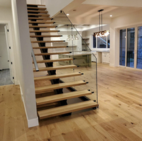 Designs d'escaliers intérieurs personnalisés à faire soi-même, escaliers duplex, marches en bois flottantes