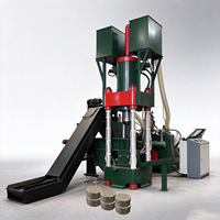 Presse à briquettes hydraulique de 400 tonnes pour copeaux métalliques, compacteur de déchets pour le recyclage de l'aluminium et de l'acier CNC