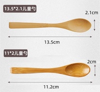 Mini cuillères en bois en gros, sans peinture, sans cire, sans danger pour les aliments, anti-fissures, anti-moisissures, petites cuillères pour café et miel