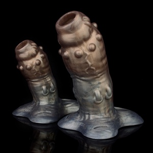Funda de estimulación con cuentas para el glande, funda hueca para pene con correa, para extensión y agrandamiento del pene, con anillo para el pene, soporte de ayuda sexual, juguetes sexuales - Product Image 2