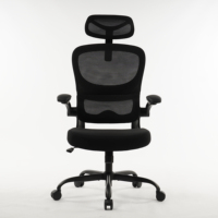 Chaise de bureau ergonomique, chaise de bureau en maille pour la maison, capacité de 330 lb, avec roulettes, chaises de jeu confortables
