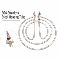 Élément chauffant pour cuiseur à nouilles 380V triphasé 9KW 12KW, tube chauffant à immersion en forme d'anneau SUS304 pour pièces de rechange de cuiseur à pâtes