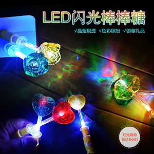 Sodica Glow <span class=keywords><strong>Candy</strong></span>, Barra LED Intermitente, Diversión en Discotecas, Textura Dura, Piruleta Fluorescente con Sabor a Fruta, Empaquetado a Granel, Halal, HACCP - Product Image 2